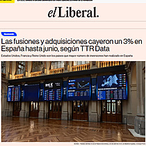 Las fusiones y adquisiciones cayeron un 3% en Espaa hasta junio, segn TTR Data